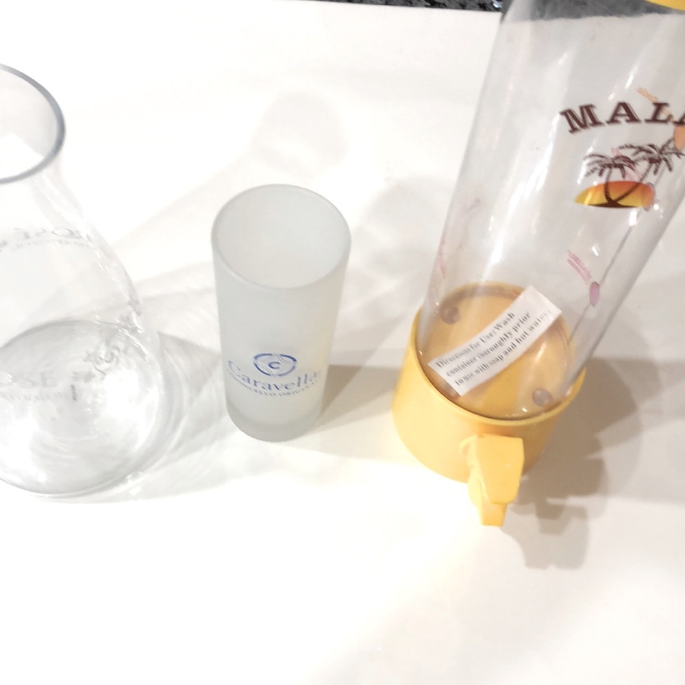 Bar items and Malibu Dispenser